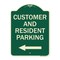 Signmission Reserved Parking Customer and Visitor Parking Heavy-Gauge Aluminum Sign, 24" x 18", G-1824-23053 A-DES-G-1824-23053 - alternate 1